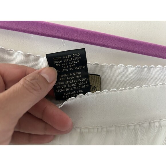 MetroWear PXL White Skirt Gauzy Flowy Y2k Boho Whimsy Goth Flaw G - Picture 5 of 8